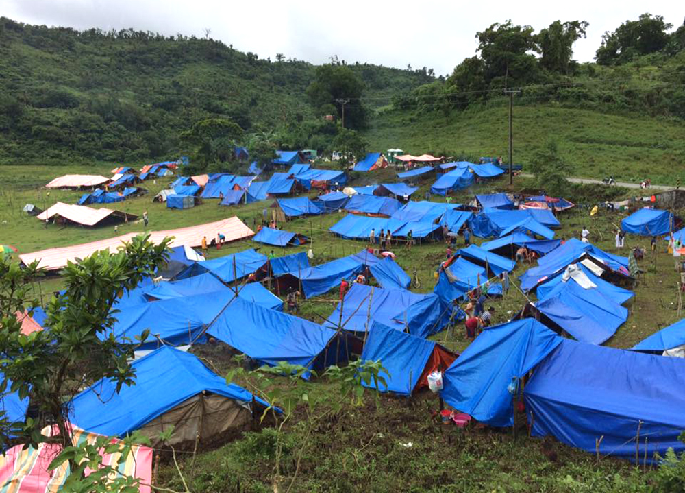 Rain worsens situation of displaced quake victims 