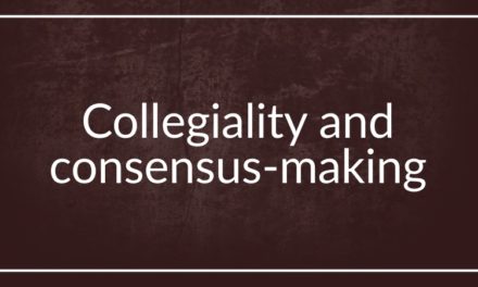 Collegiality and consensus-making
