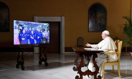 Pope talks meaning of life in call with Space Station astronauts