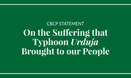 On the Suffering that Typhoon Urduja Brought to our People