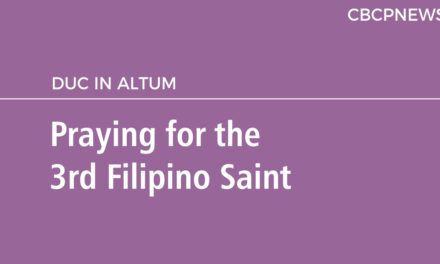 Praying for the 3rd Filipino Saint