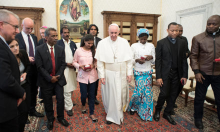 Family of Pakistani woman on death row visits Pope