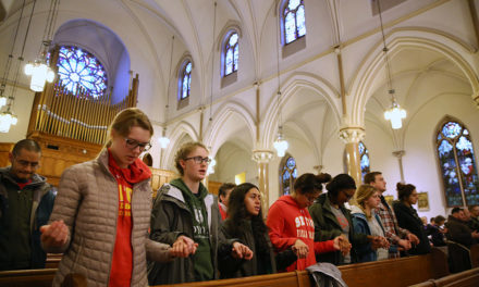 Catholic school students join peers in march against gun violence