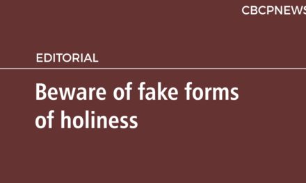 Beware of fake forms of holiness