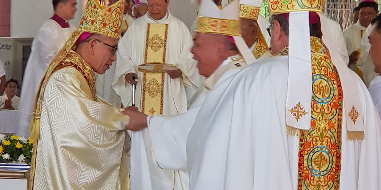 Bishop Aseo formally takes over Tagum diocese