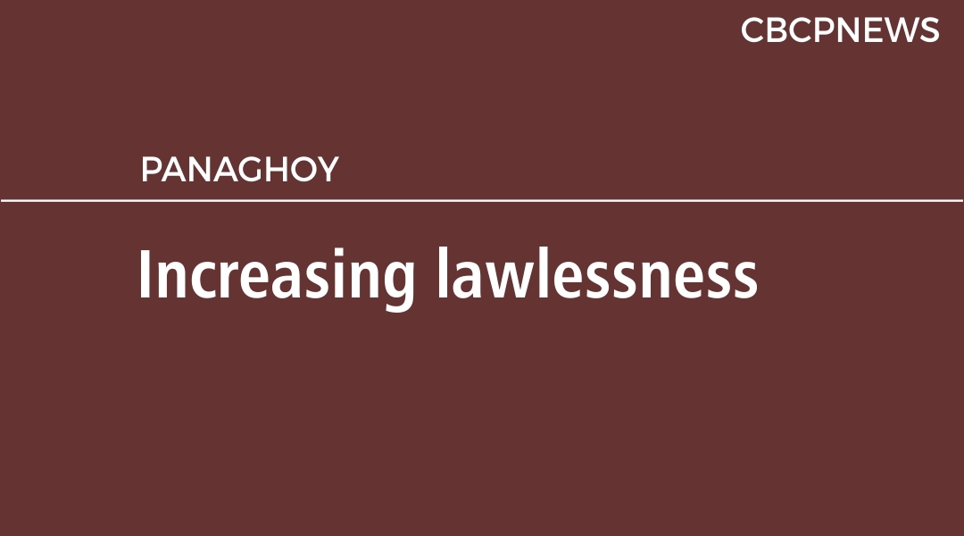Increasing lawlessness