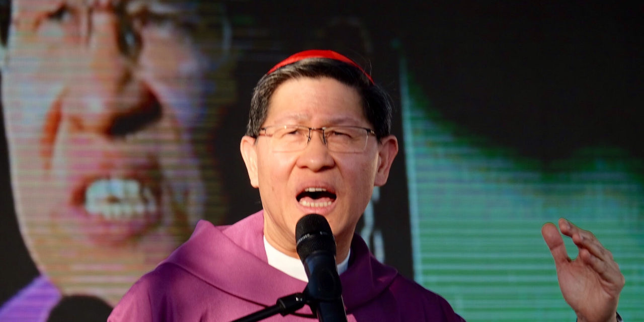 Cardinal Tagle urges Filipinos not to be enslaved by violence