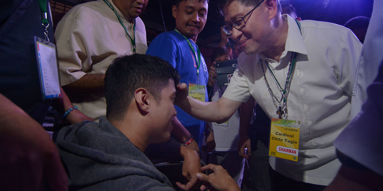 Cardinal Tagle reaches out to PWDs  at PCNE