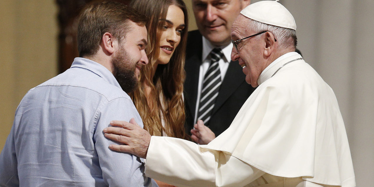 Faith strengthens marriage, makes love grow, pope says