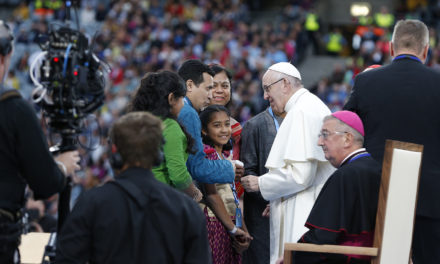 Families called to share joy, love, life with the world, pope says
