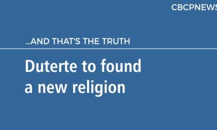 Duterte to found a new religion