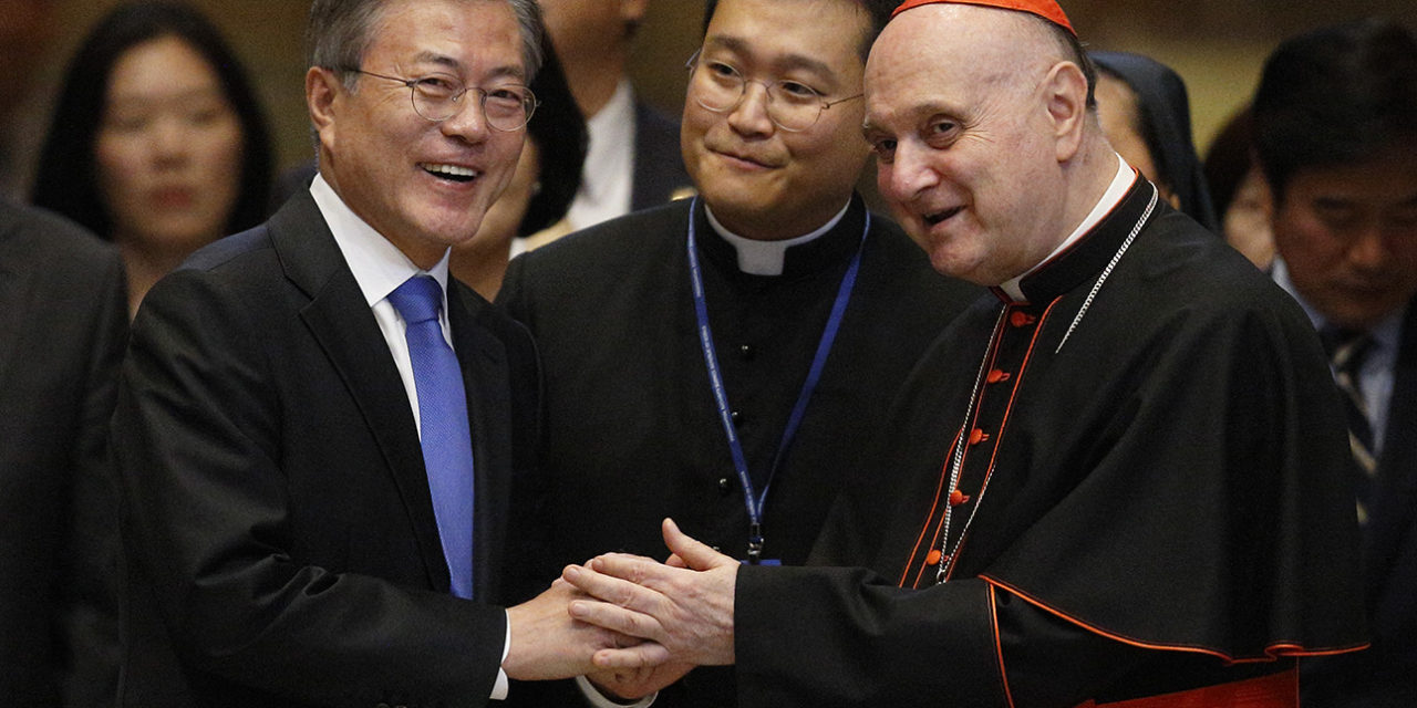 Pope, meeting South Korean leader, says he’s open to visiting North