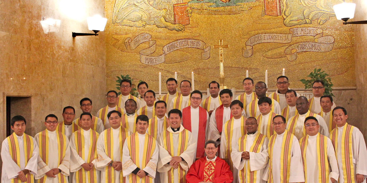 Cardinal Tagle to student-priests in Rome: Remain humble, childlike
