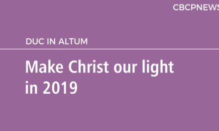 Make Christ our light in 2019