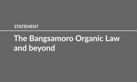 The Bangsamoro Organic Law and beyond