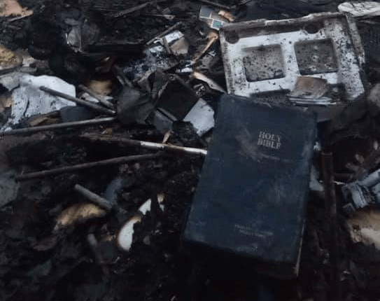 Bible saved from fire in Puerto Princesa