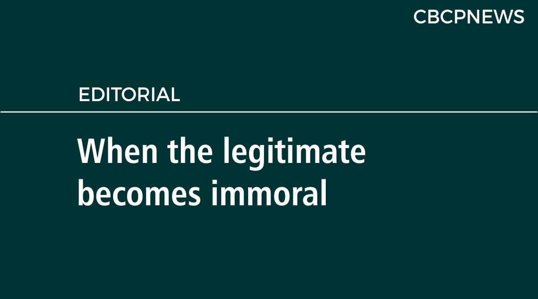 When the legitimate becomes immoral