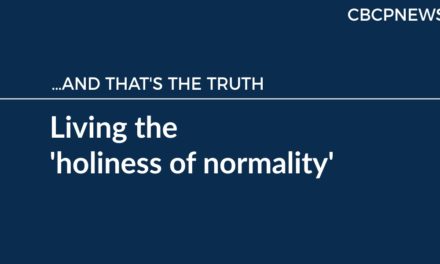 Living the ‘holiness of normality’