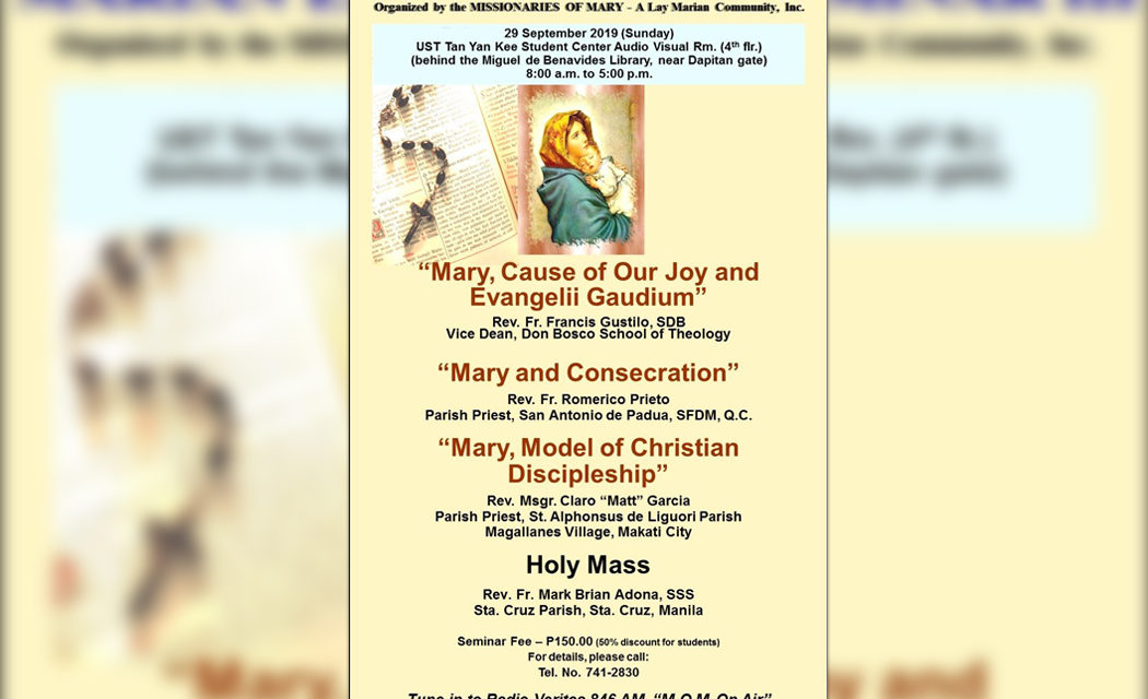 Marian seminar underscores Christian discipleship