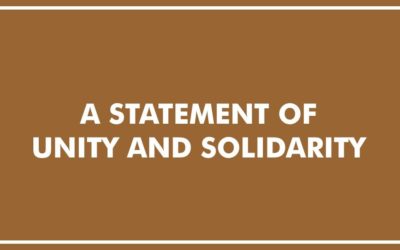 A Statement of Unity and Solidarity