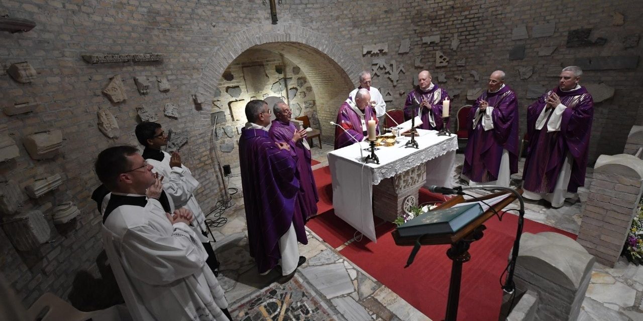 Pope Francis celebrates All Souls’ Day Mass in Rome catacombs