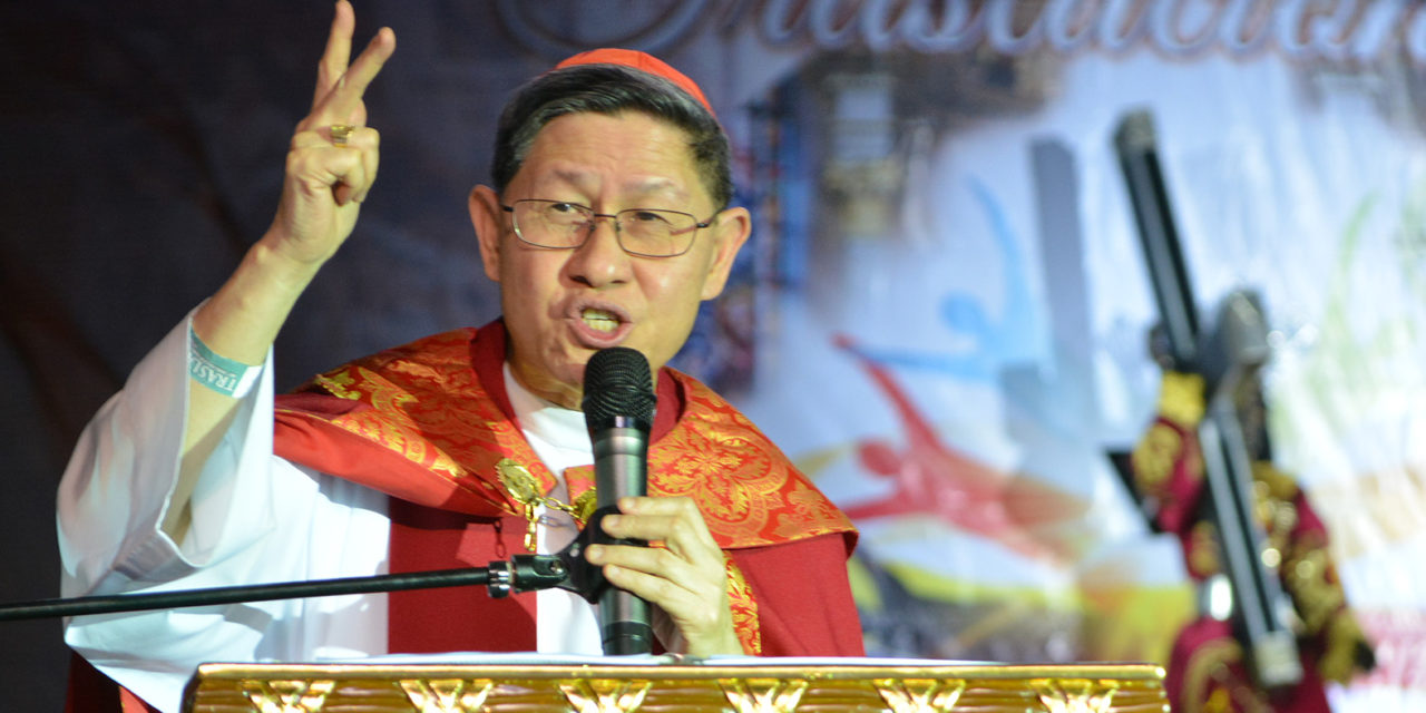 Cardinal Tagle leads prayers for peace amidst tension in Middle East