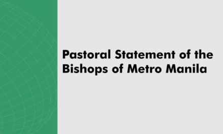 Pastoral Statement of the Bishops of Metro Manila