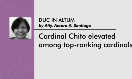 Cardinal Chito elevated among top-ranking cardinals