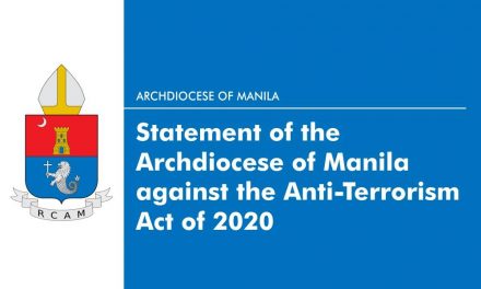 Statement of the Archdiocese of Manila against the  Anti-Terrorism Act of 2020
