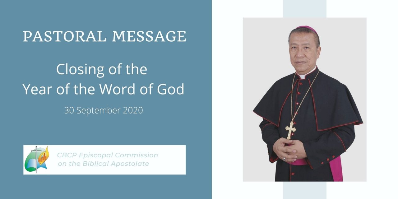Pastoral message on closing of the Year of the Word of God