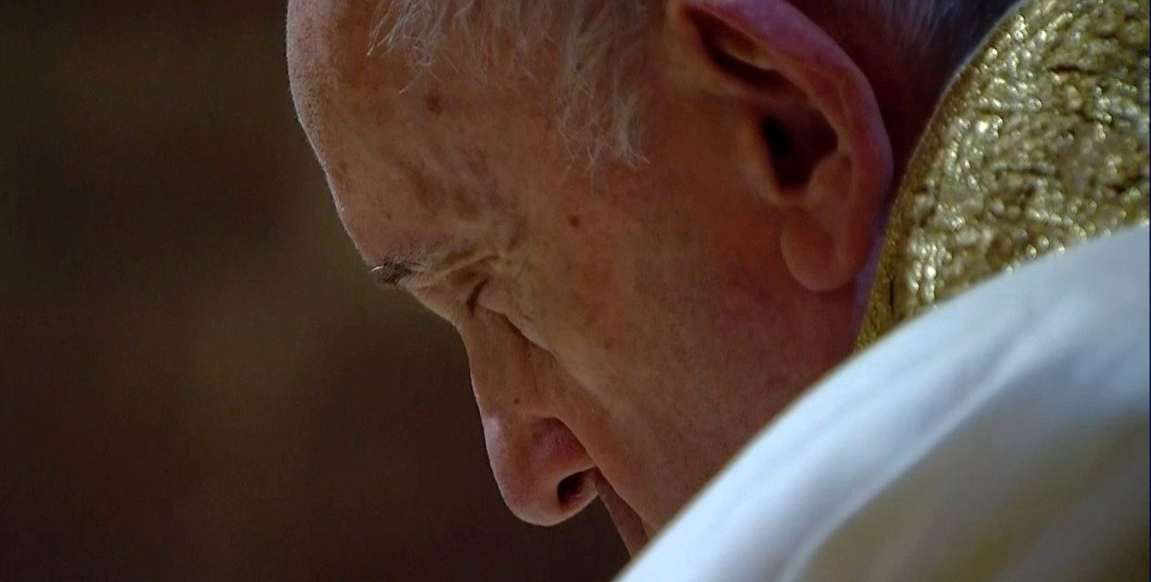 Pope Francis prays for victims of terrorist attack at French basilica
