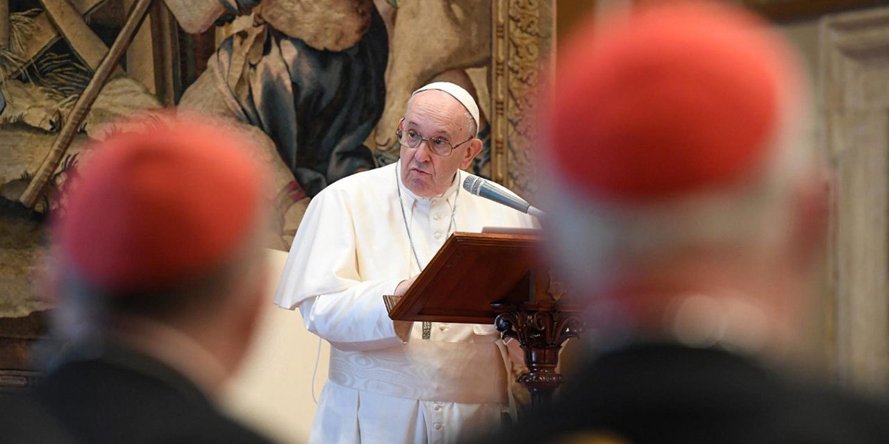 Pope Francis urges Roman Curia to confront the ‘ecclesial crisis’