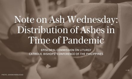 Note on Ash Wednesday: Distribution of ashes in time of pandemic