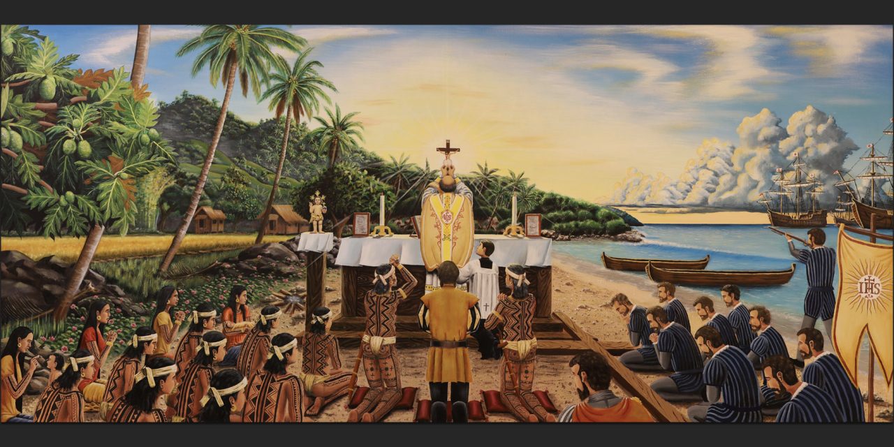 Maasin diocese unveils 1521 Easter Sunday Mass painting