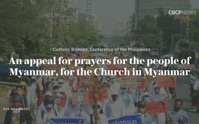 An appeal for prayers for the people of Myanmar, for the Church in Myanmar