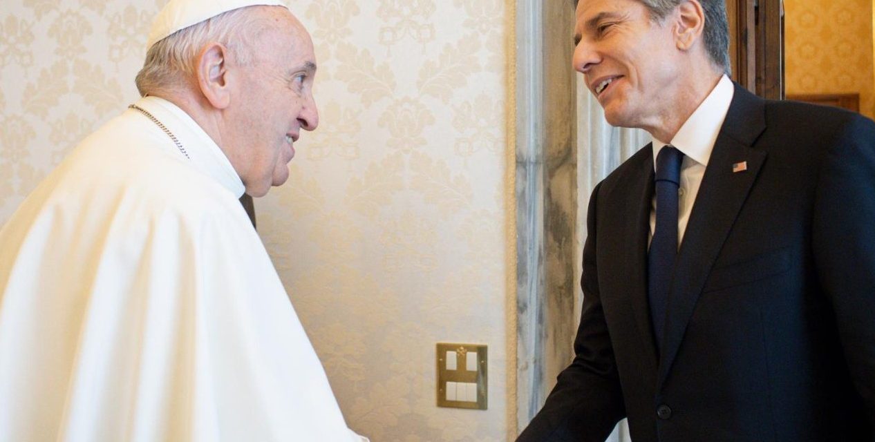 Pope Francis meets US Secretary of State Blinken at Vatican