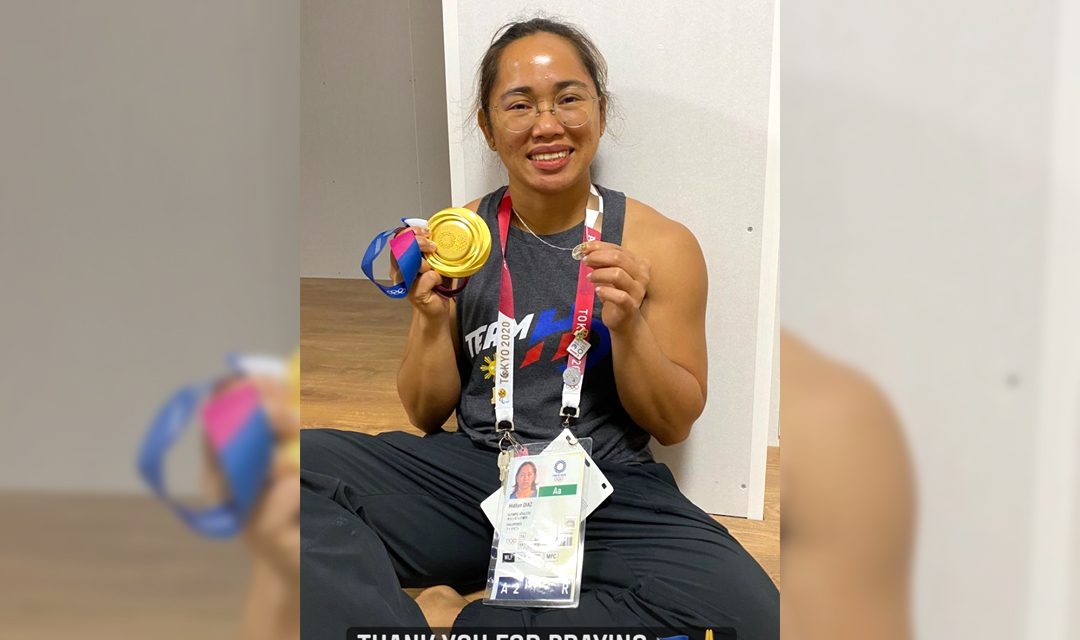 ‘Thank you for praying:’ Hidilyn Diaz reveals story behind ‘miraculous medal’