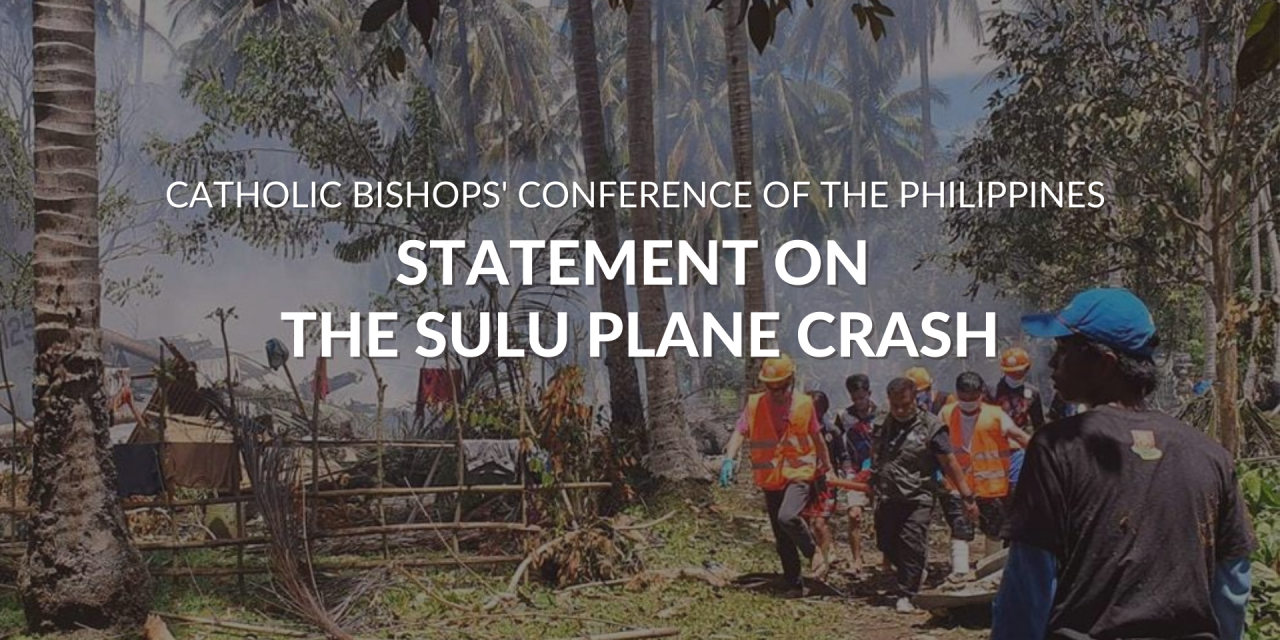 CBCP statement on the Sulu plane crash