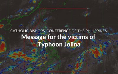 CBCP message for the victims of Typhoon Jolina