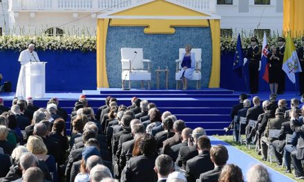 Pope Francis urges Slovakia to follow the Beatitudes to build a just society