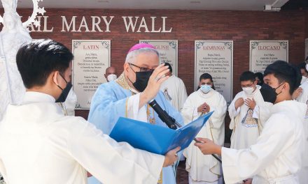 Antipolo shrine inaugurates ‘Hail Mary Wall’ for pilgrims