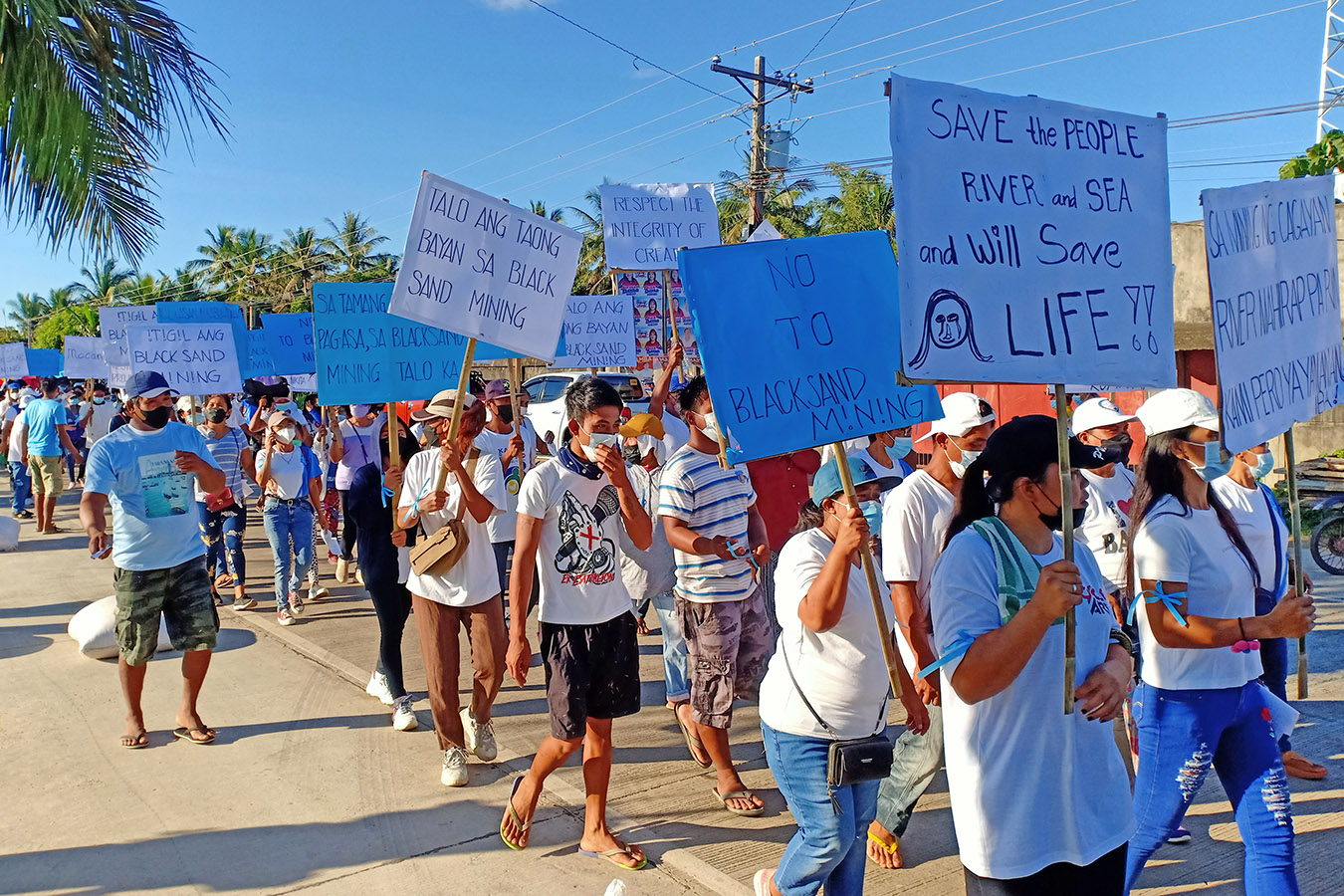 Fisherfolk march to stop black sand mining in Aparri CBCPNews