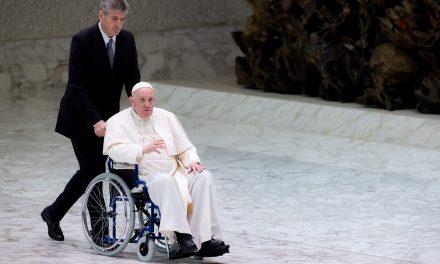 Pope Francis uses wheelchair in public for first time since colon surgery