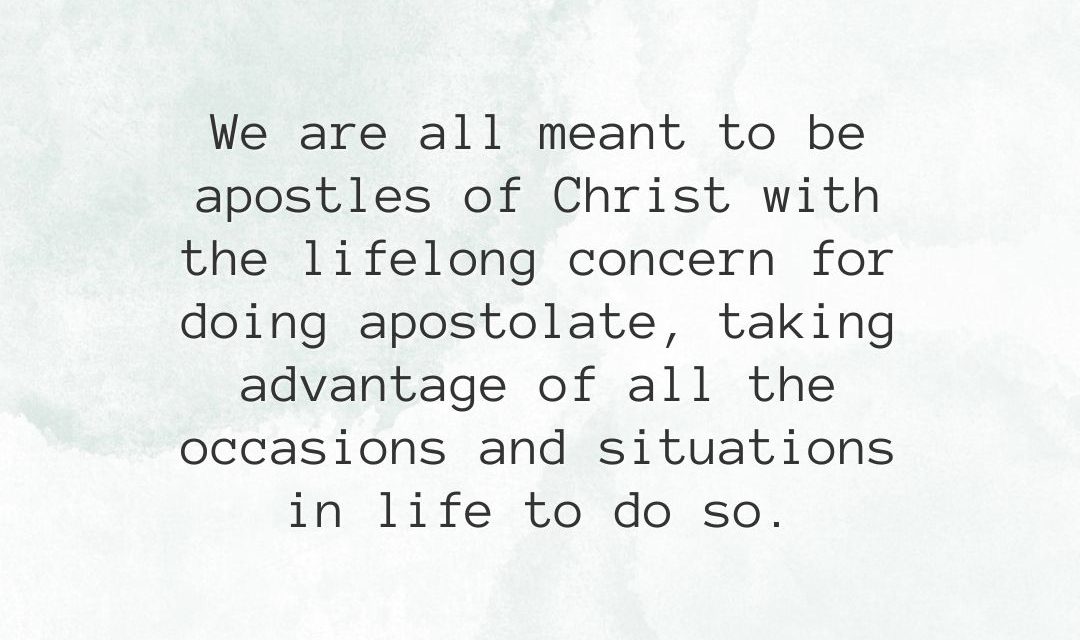 Synodality and today’s apostolate