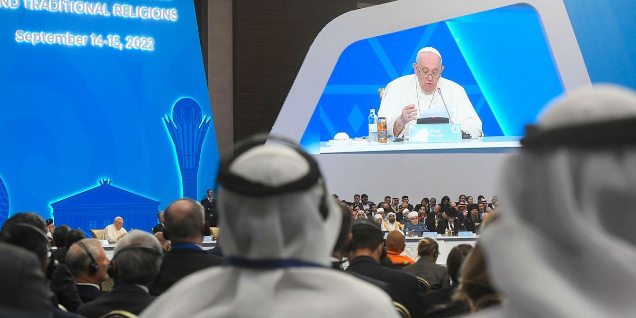 ‘Every human being is sacred:’ Pope Francis tells religious leaders in Kazakhstan