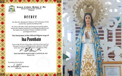 Iba diocese inaugurates ‘Ina Poonbato’ pilgrim image