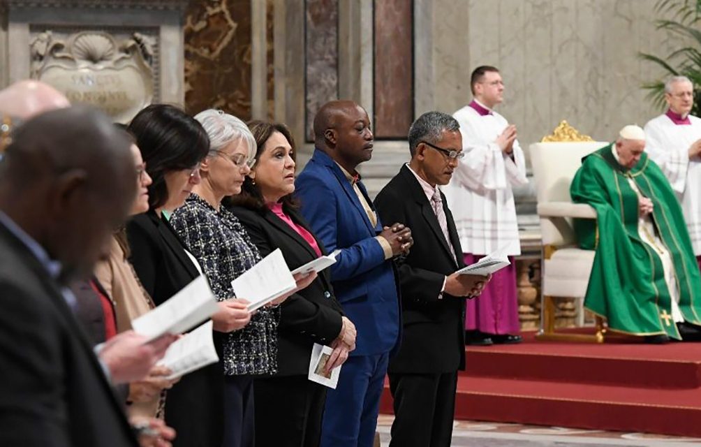 Pope Francis confers lay ministries upon ten people in St. Peter’s Basilica