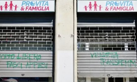Pro Life and Family office vandalized by LGBT marchers in Rome