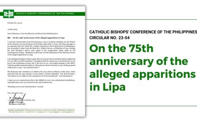 CBCP circular: On the 75th anniversary of alleged Lipa apparitions