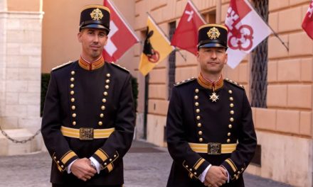 Swiss Guards, protectors of the pope, don new uniforms